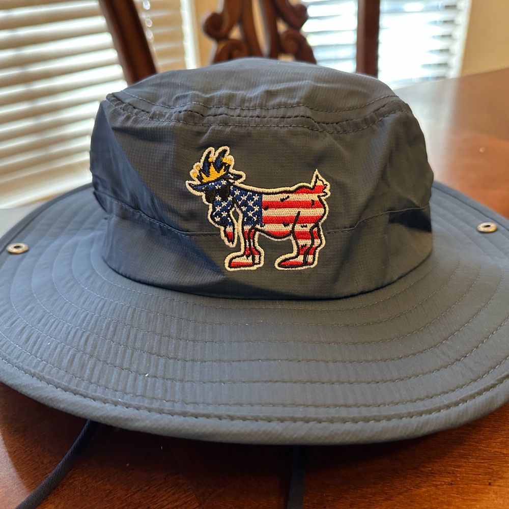 *NWT* GOAT USA blue Freedom Embroidered Bucket Hat